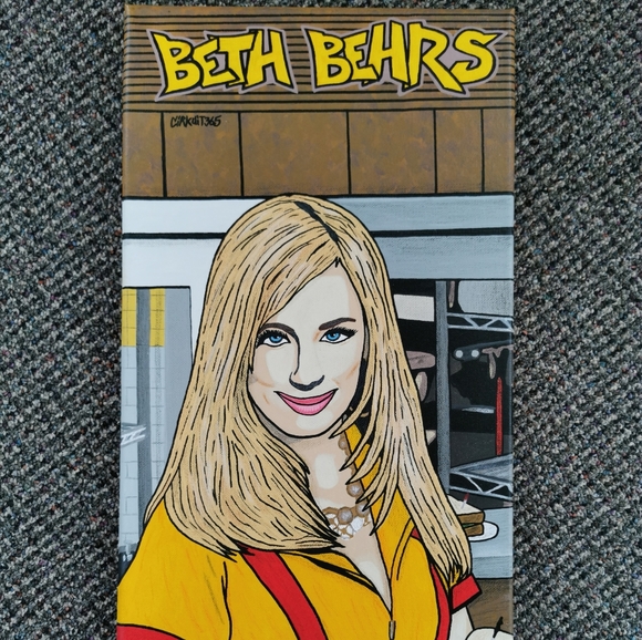 2 Broke Girls TV Show - Canvas Art Painting - Picture 1 of 3